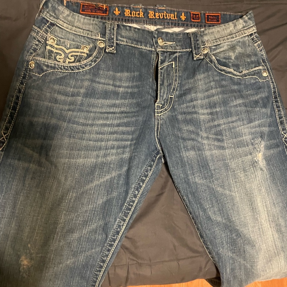 Rock Revival Men's Blue Jeans